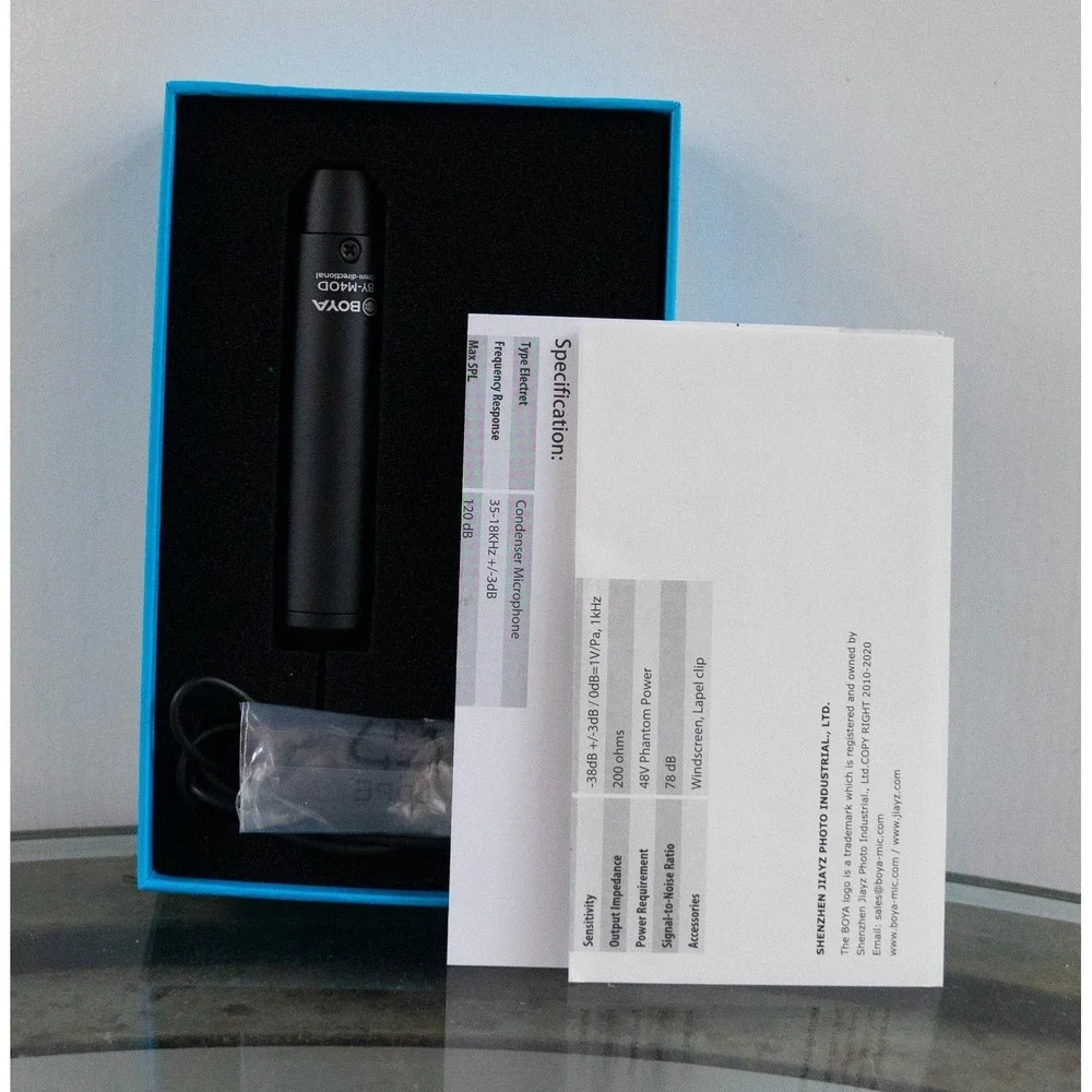 BOYA BY-M40D Omni-directional Lavalier Microphone -‎ Open Box